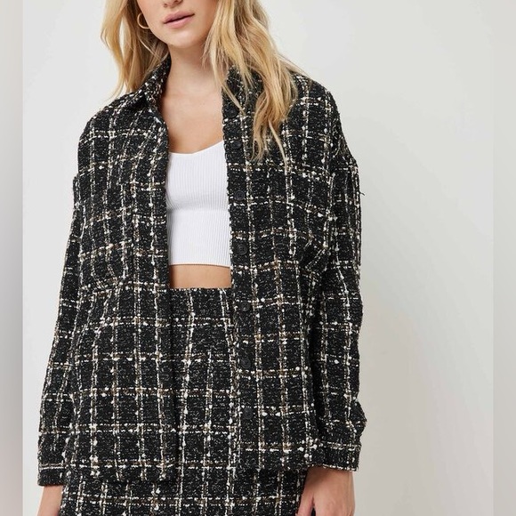 Abercrombie Tweed over sized shirt jacket - Picture 6 of 7